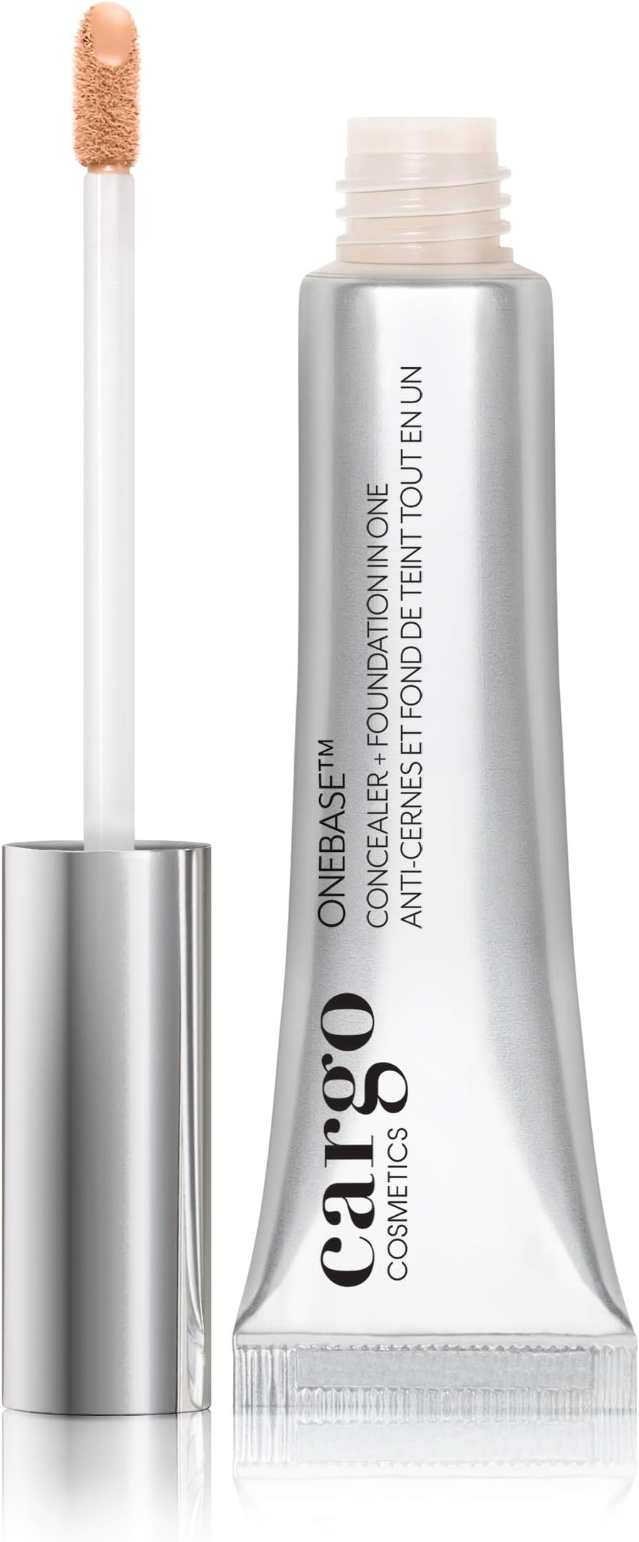 Cargo Cosmetics OneBase Blendable Concealer & Foundation in One, Full Coverage, Under Eye Concealer, Under Eye Coverage, 02