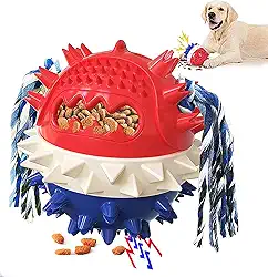 Brinquedos para cães, brinquedos para cães grandes, brinquedos para cães para mastigadores agressivos, brinquedos de mastigar para cães, brinquedos para cães que ajudam a aliviar a ansiedade, limpar os dentes, pode ser usado em ambientes internos e externos (azul 01)