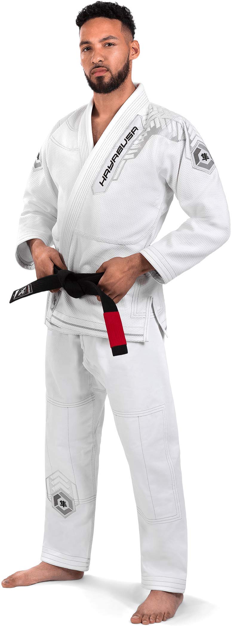 Hayabusa Warrior Gold Weave Jiu Jitsu Gi - White, A0