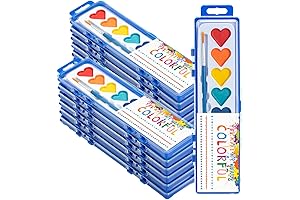Premium Washable Watercolor Paint Set for Kids: Inspire Creativity on Valentine's Day