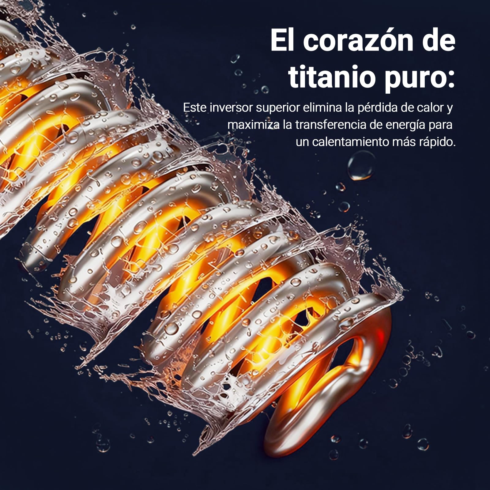 H5 Bomba de Calor de 5 kW con calefacción eléctrica de 1,5 kW, 20 m³ máx., Alta eficiencia, Cop 5,51, Ahorro de energía del 45%, Compatible con conexión WiFi, Bomba de Calor con 220-240V/50Hz