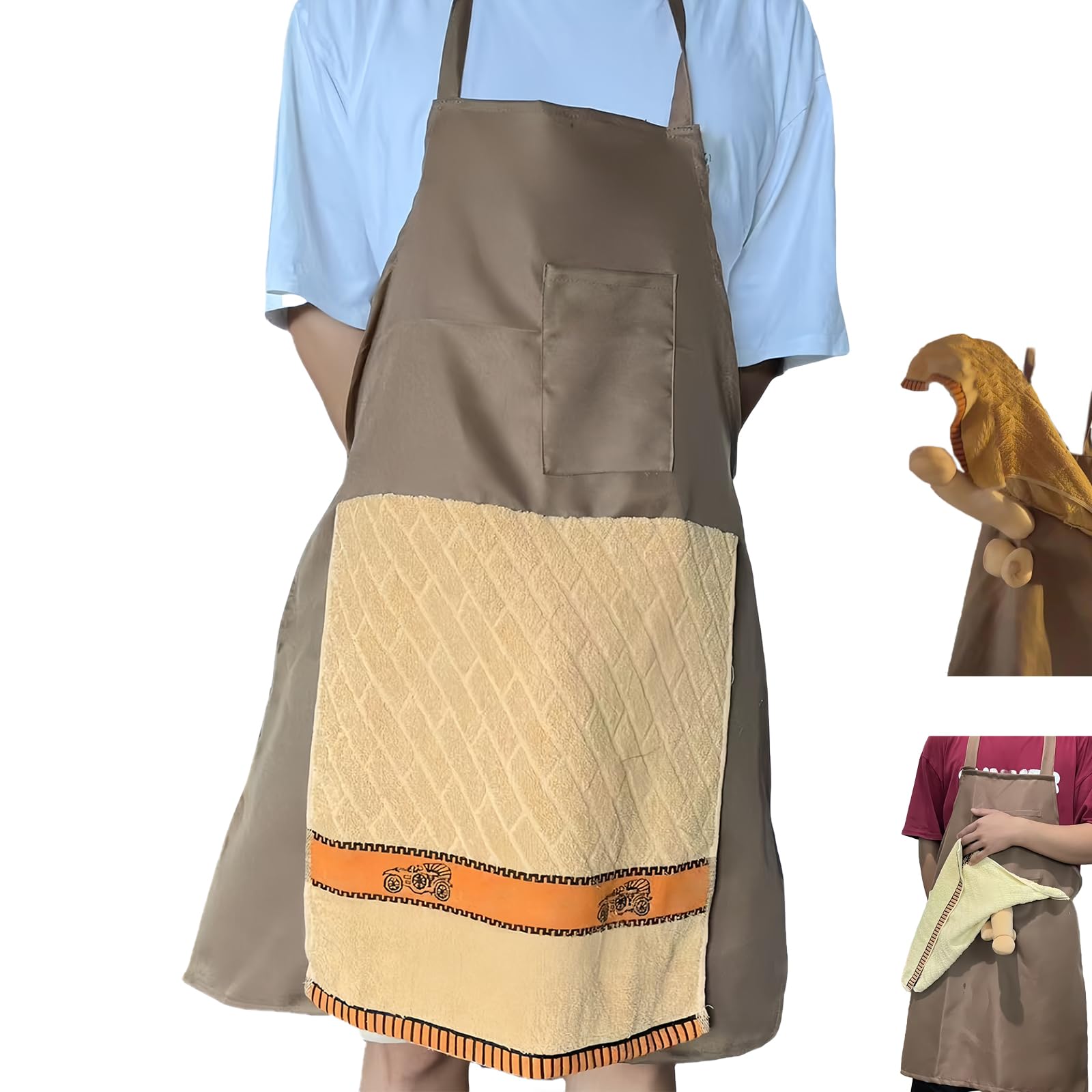 Chef's Prank Apron, Creative Prank Aprons for Men, Surprise Hiding in the Pocket Funny Apron-image-47