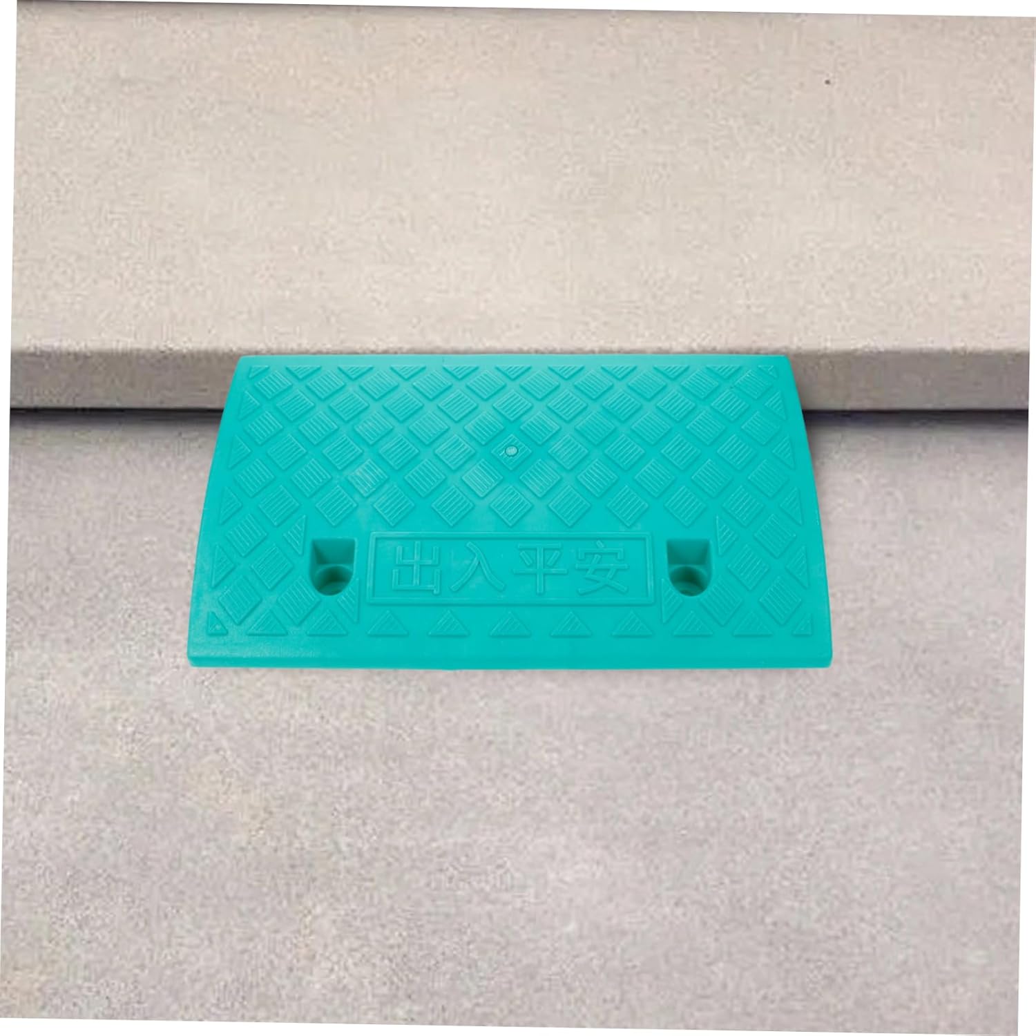 Ramp Reliable Plastic Ramp for Wheelchairs Scooters Equipment Lightweight Portable Stable Driveway Entry Green