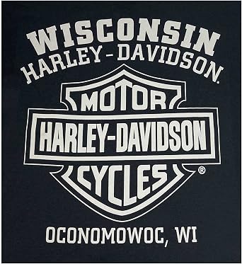 Harley-Davidson Men's Corrosion Skull Crew-Neck Short Sleeve T-Shirt - Black