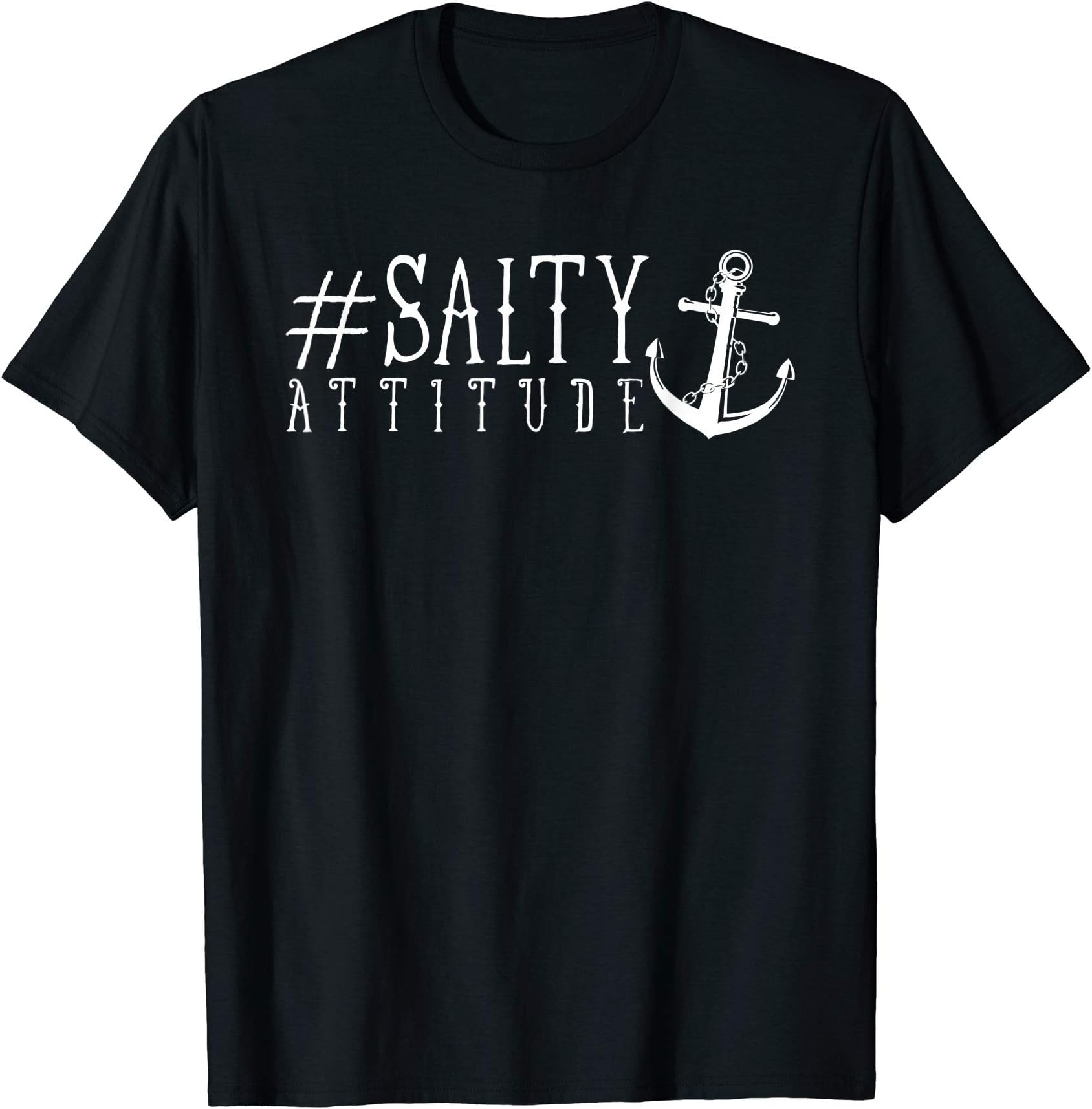 Salty AttitudeSweet Salty Anchor Attitude Southern Sea Girl T-Shirt