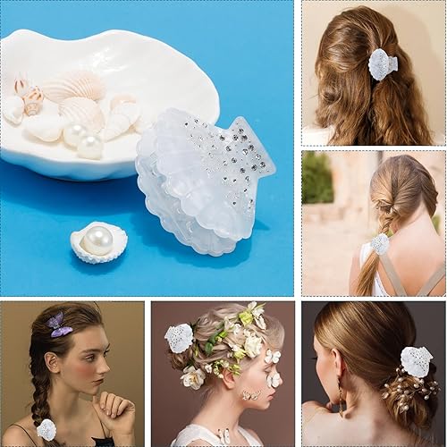 Miniatura 2 de YARIEW Pinzas para el cabello de concha, pinzas para el cabello, pinzas para el cabello, horquillas para el cabello, accesorios para el cabello para