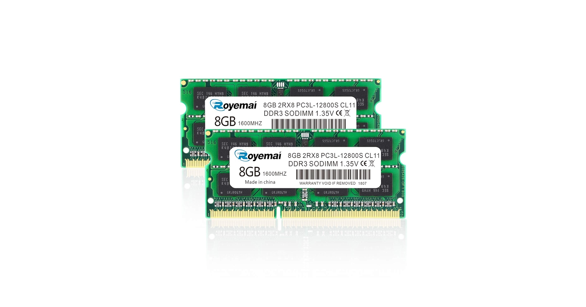 ねこDDR3 PC3L-12800S 8GB×20　160GB 8GB 2Rx8 PC3L 12800S DDR3L 1600 MHz Sodimm RAM 1.35V PC3