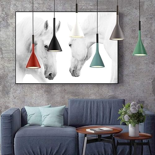 Miniatura 3 de Nordic Modern Single Head Pendant Light E14/E12 Sockets Pendant Lamp Hanging Lighting Fixtures for Dining Room Living Room Bedroom Kitchen Bar Cafe