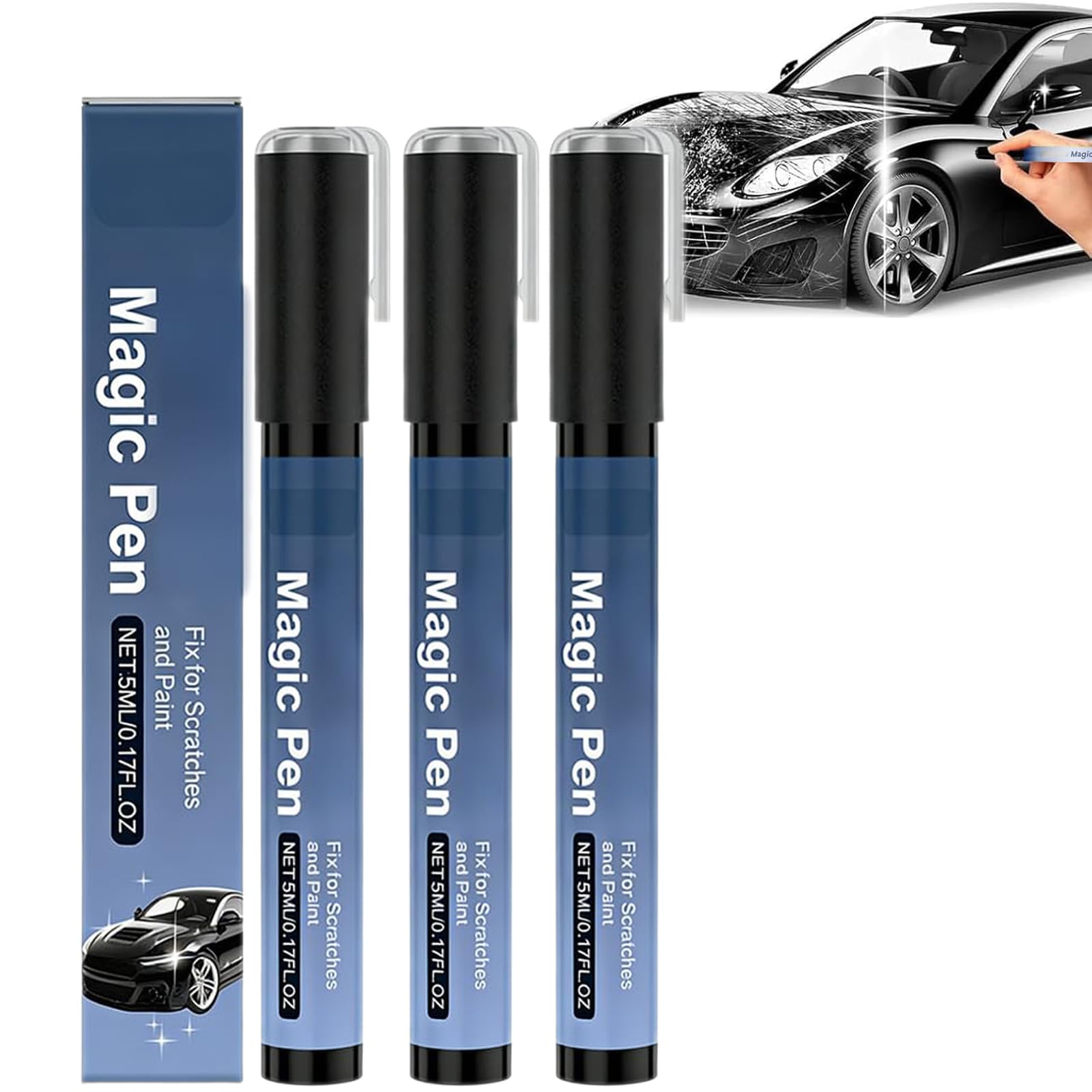 Magic Car Scratch Remover Pen Any Color, Magic Car Scratch Pen, 2026 New Magic Cars Scratch Removal Pens, Weatherproof Touch up Paint Pens, Quick and Easy Fix Auto Repair (2 Set) — view 10