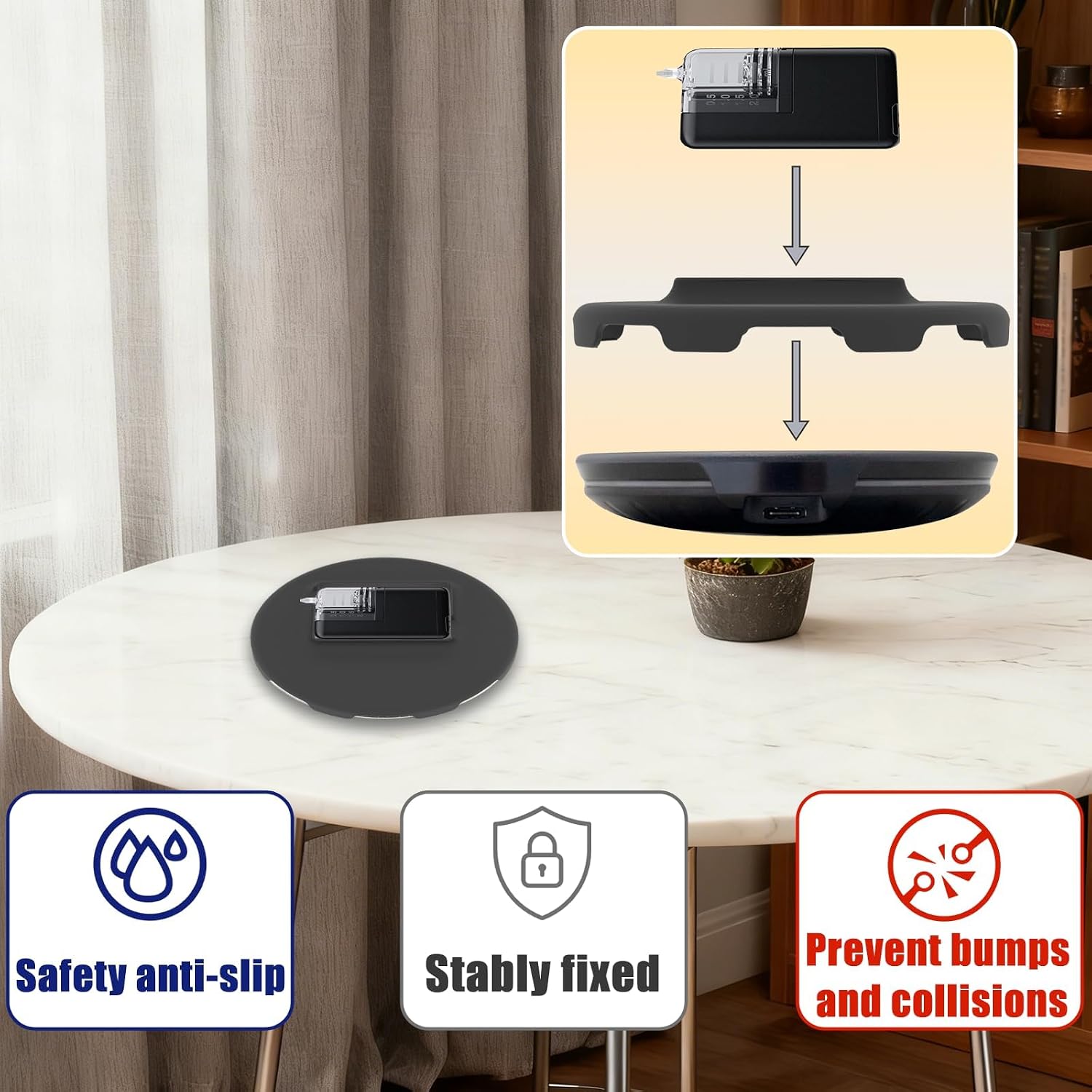 Wireless Charging pad, Fixed Cover, Compatible with Tandem Mobi, Charging Base Accessory