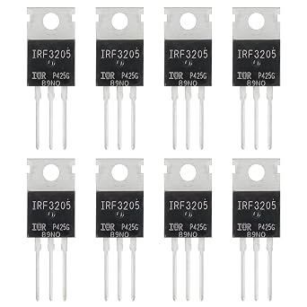 IRF3205 MOSFET Transistors 55V 110A IRF3205PBF N-Channel Power MOSFETS Transistor 55 Volt 110 Amp TO-220 (Pack of 12pcs)