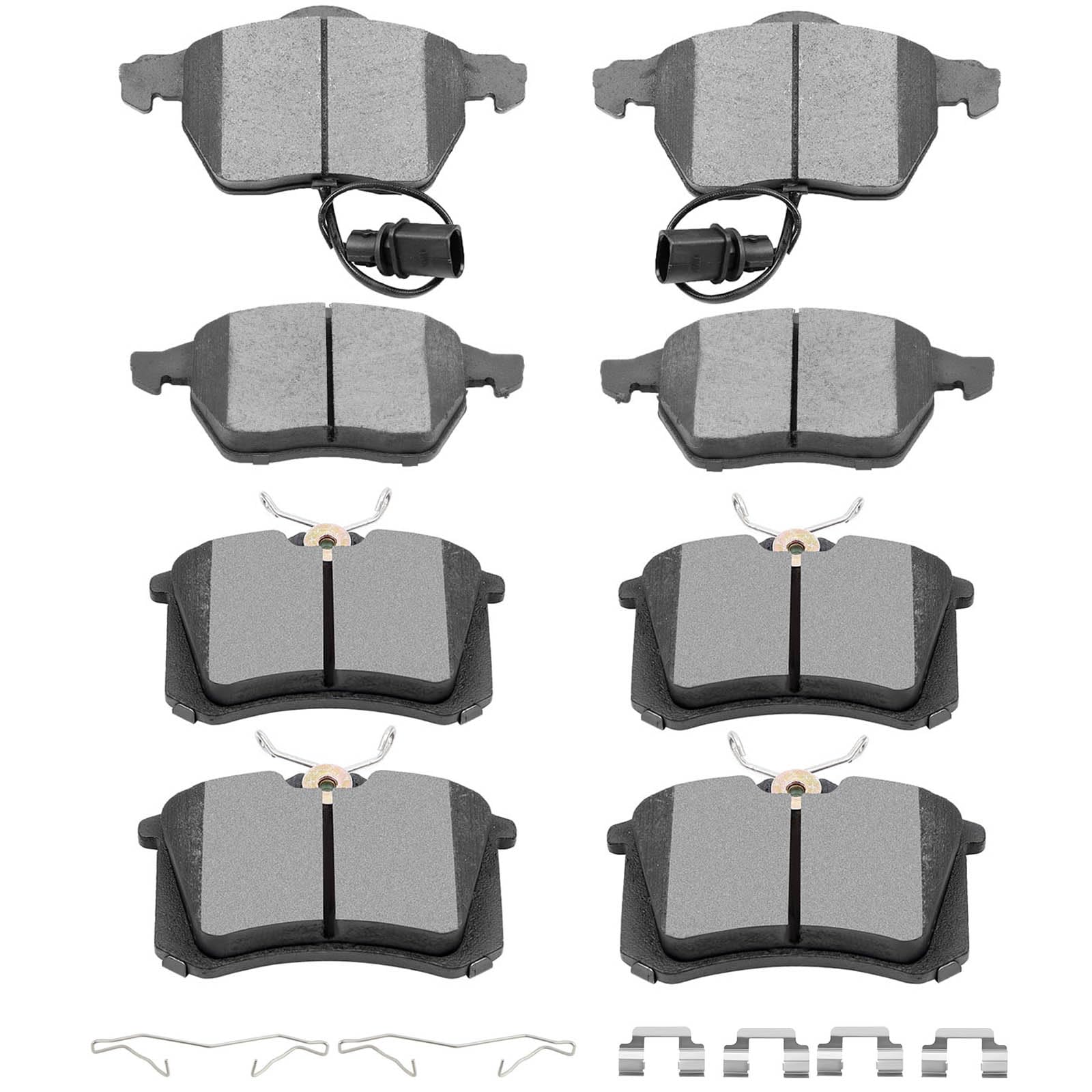 SCITOO D840 D340 8PCS Front and Rear Ceramic Brake Pad Sets | Fit For Audi For A4,For A4 Quattro,For A6,For A6 Quattro,For S6,For Volkswagen For Passat