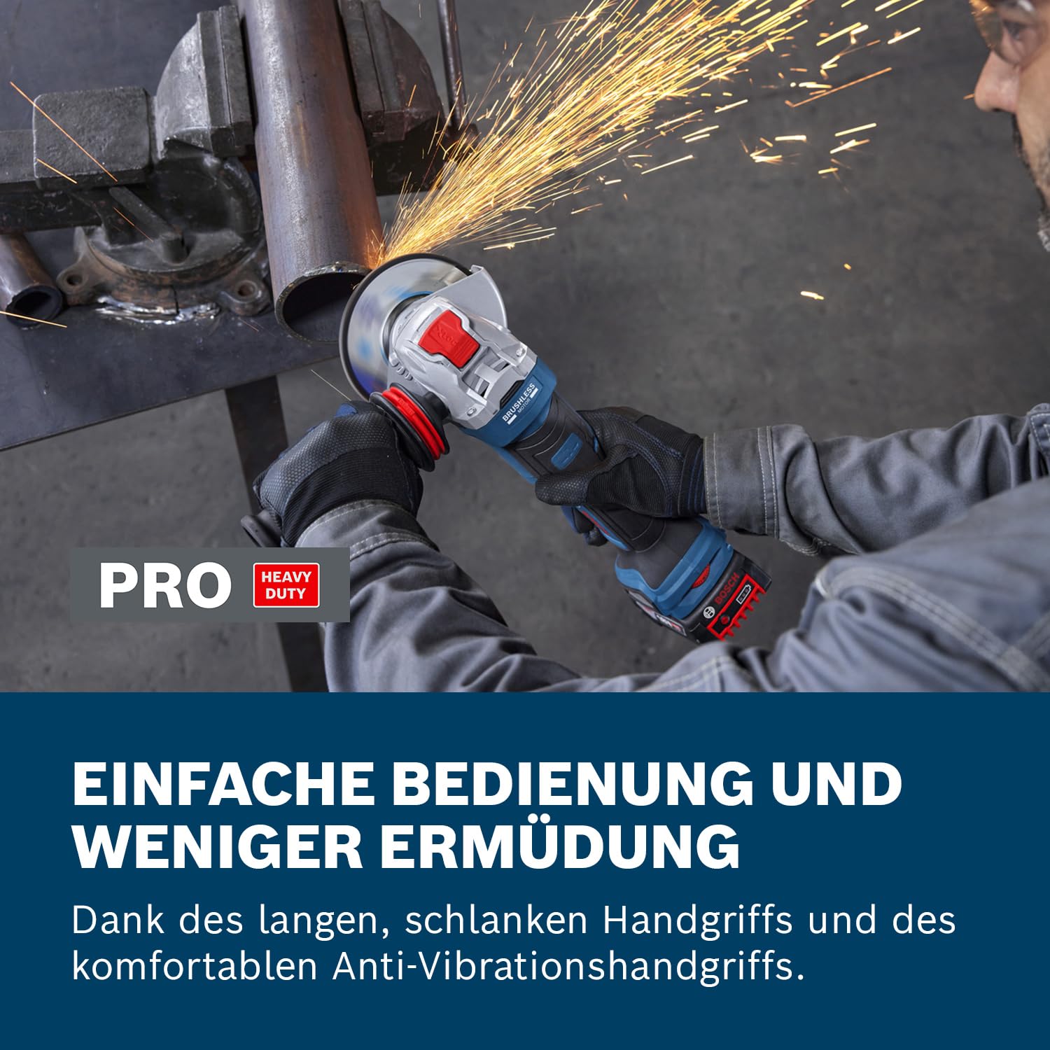 Bosch PRO 18V System Akku-Winkelschleifer GWX18V-11PS (inkl. L-BOXX)