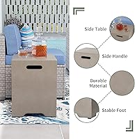 Vista 82 de COSIEST Juego de Mesa de Hoguera de Propano para Exteriores de 2 Piezas con Mesa para Tanque, Mesa de Fuego de 42" Certificada, 50,000 BTU con Base