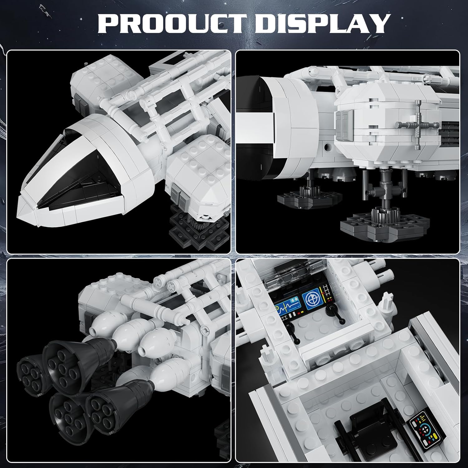 Eagle Transporter Space Eagle Shuttle Building Set,Sci-Fi Eagle Space Spaceship Model Toys,Compatible with Lego,Collectible Spaceship Building Blocks for Adults,Aged 18+ (1039 PCS)