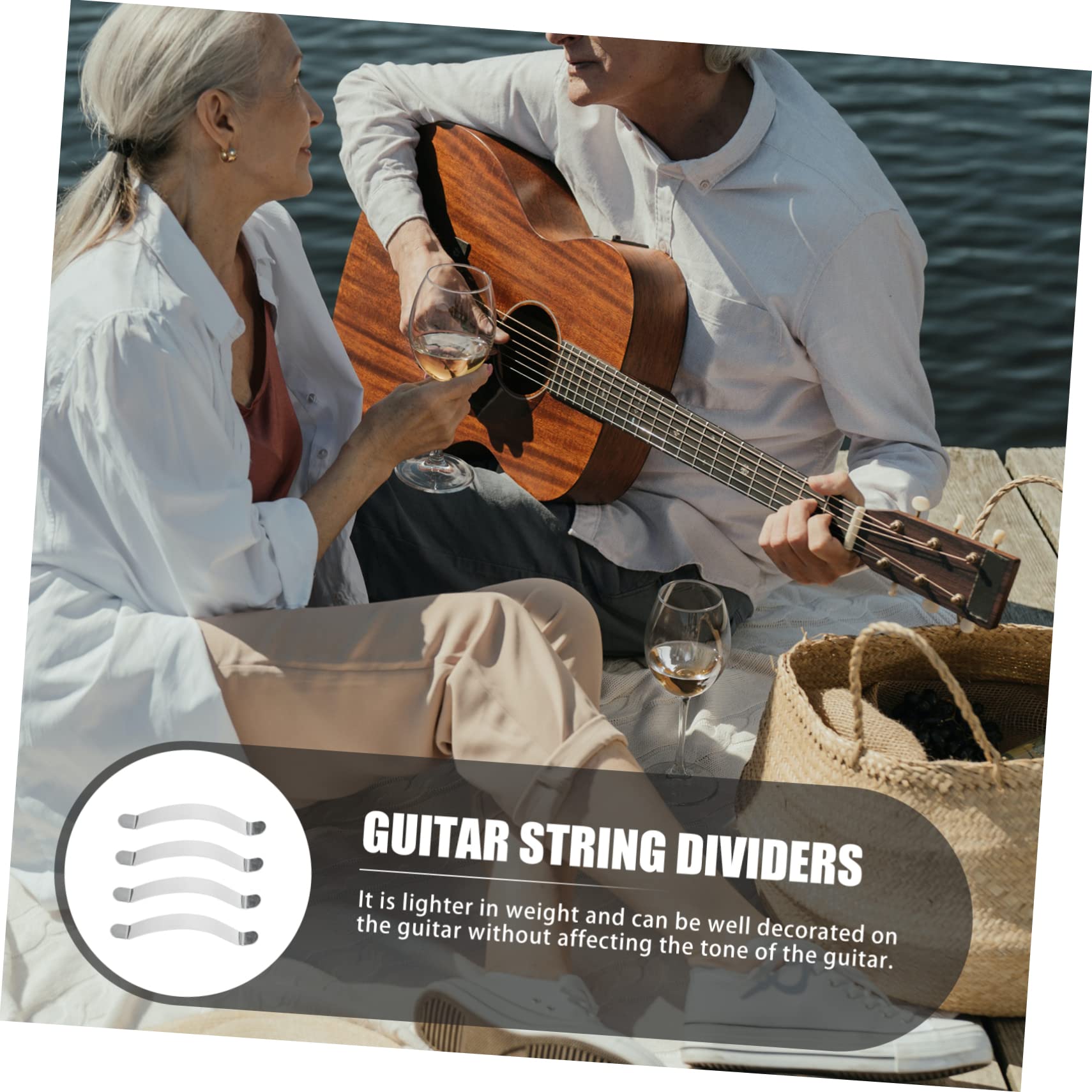 TOYANDONA 20pezzi Distanziatori Per Corde Chitarra Da Strumenti Per Liutaio Adatti Per Manutenzione e Riparazione Strumenti Musicali Per Lavori Fret e