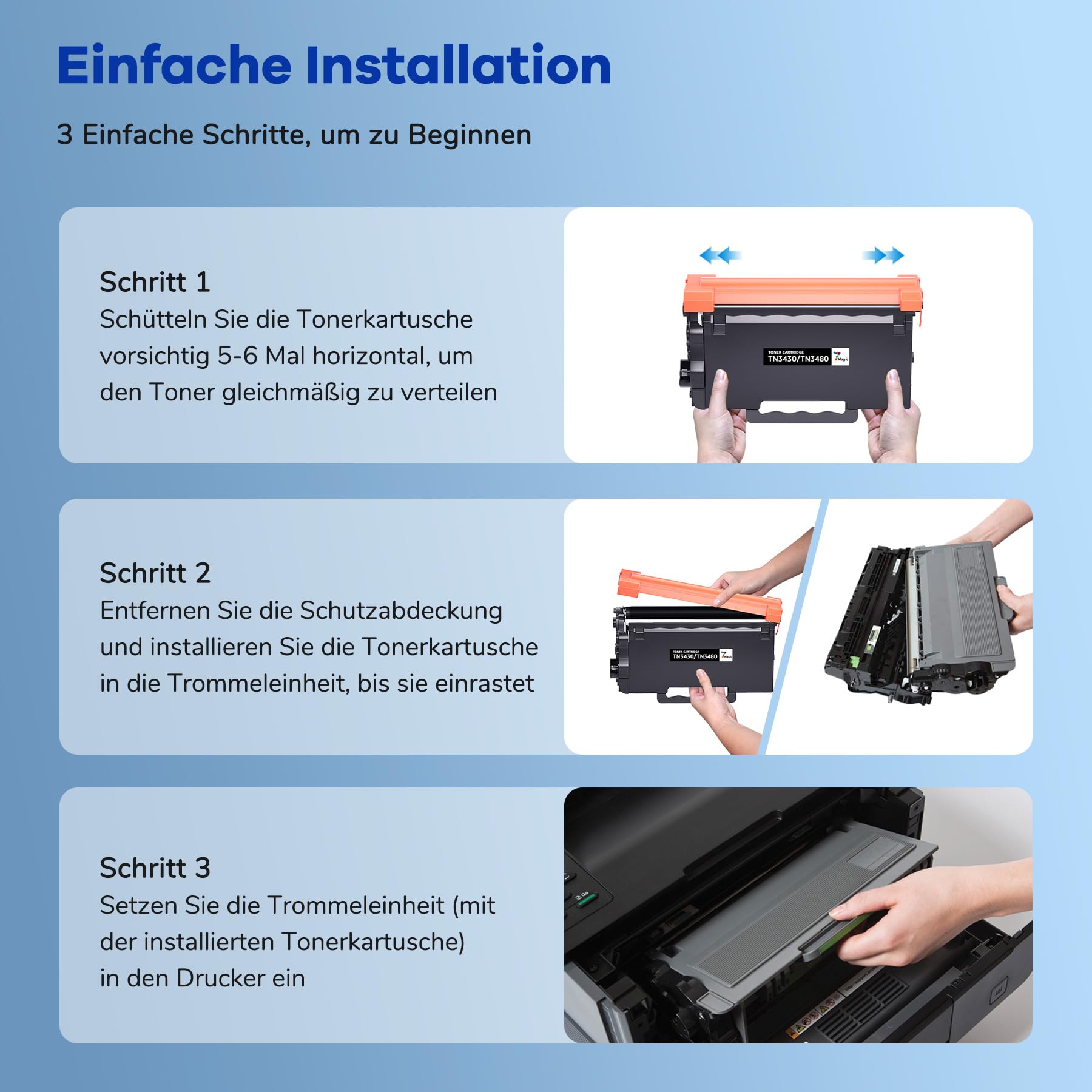 Toner Bank TN3480 Kompatible für Brother TN-3480 TN3480 TN-3430 TN3430