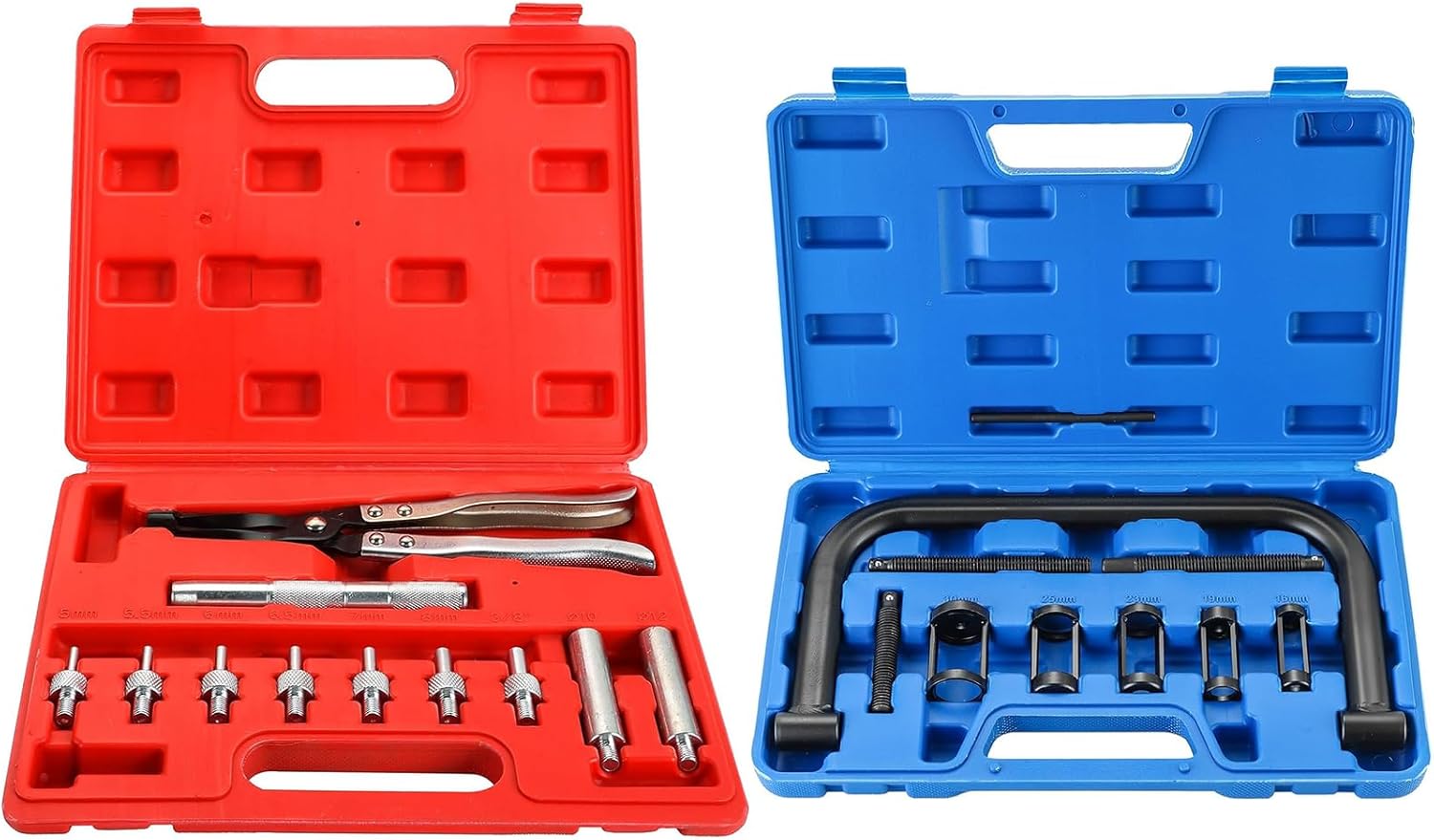 DASBET Valve Spring Compressor C Clamp Service Kit & Valve Stem Seal Remover and Installer Valve Stem Seal Removal Tool