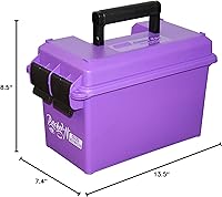 Vista 10 de Caja de almacenamiento de municiones calibre 50 MTM, Púrpura