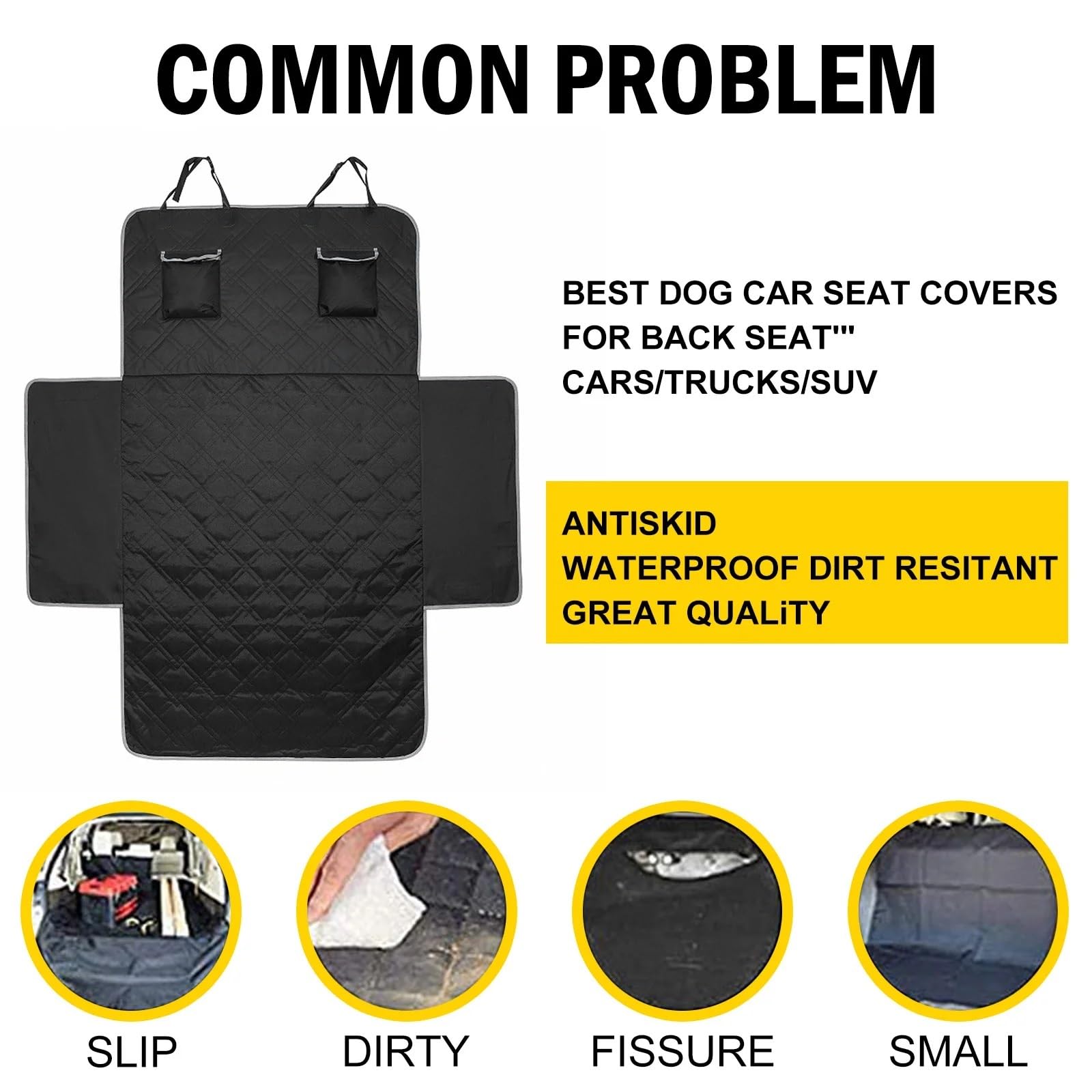 Alfombrilla Maletero Coche Funda para Asiento Trasero con Hamaca para Perro, Compatible BMW X3, X5, E53, E70, G05, F15, X6, X7 y G07