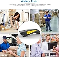 Vista 7 de NETUM QR Code Scanner, Mini Barcode Scanner Bluetooth Compatible, Small Portable USB 1D 2D Bar Code Scanner for Inventory, 2.4G Cordless Image