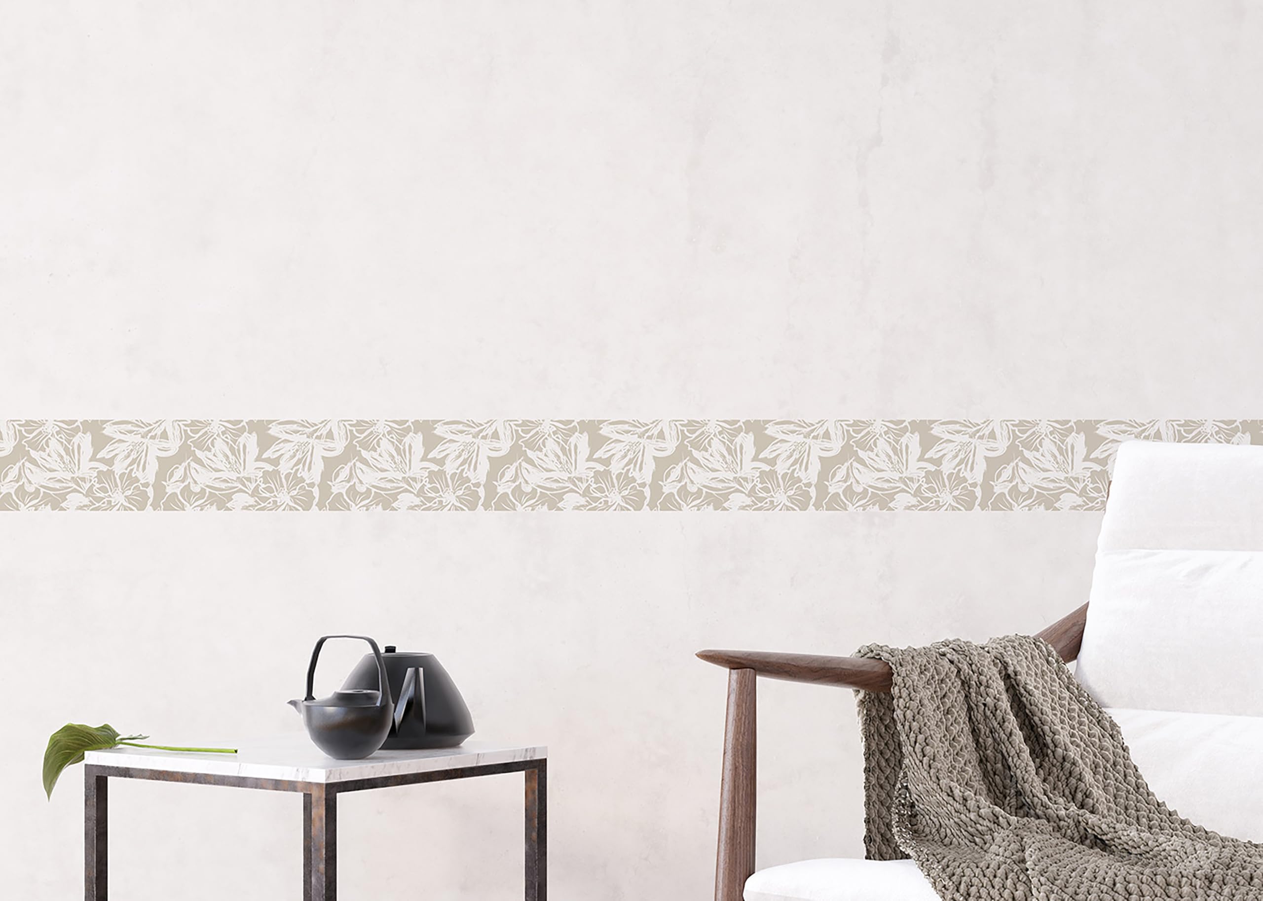 AG Design Zitronen Bordüre 500x13.8cm - Selbstklebend & Umweltfreundlich