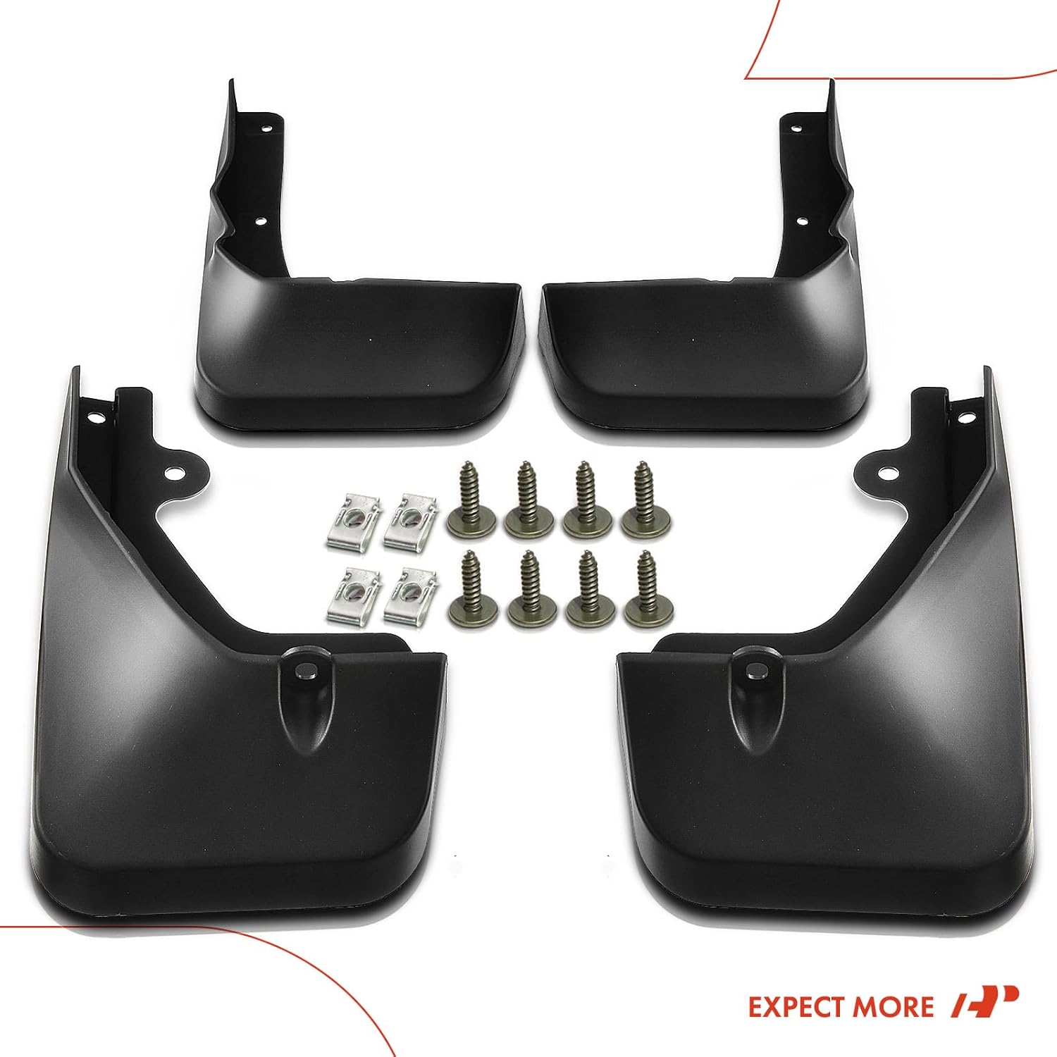 A-Premium Set of 4PCS Mud Flaps Splash Guards Mudguards Mudflaps with Hardware Kits Accessory Compatible with Lexus RX350 RX450h 2016 2017 2018 2019, Sport Utility, Front LH RH and Rear LH RH