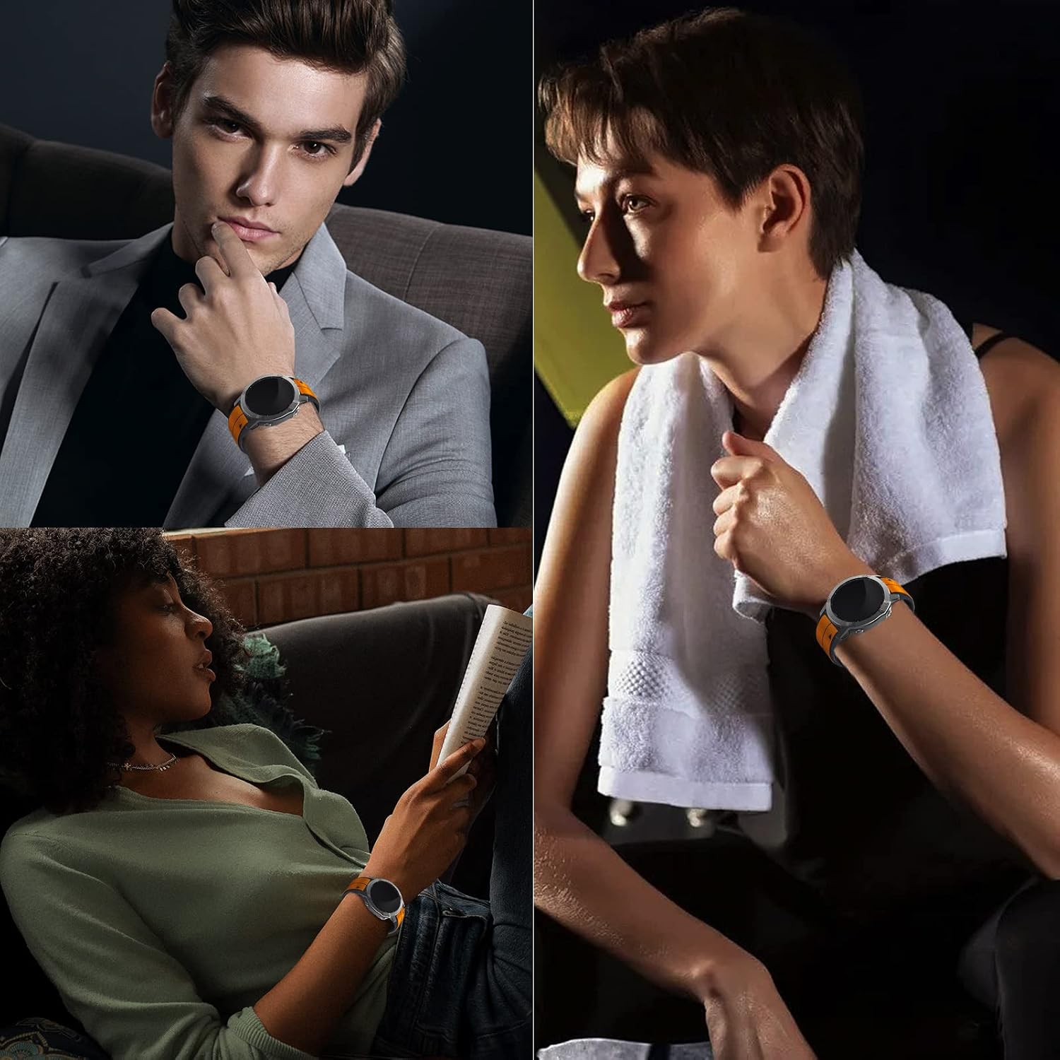 Silicone Band for Garmin Quatix 8/Tactix 8/Enduro 3/Fenix8 Pro 47mm 51mm/Fenix E/Epix 2/Marq Series/Approach S62 S60 Band Soft Breathable Replacement Strap (QuickFit 22mm/QuickFit 26mm)