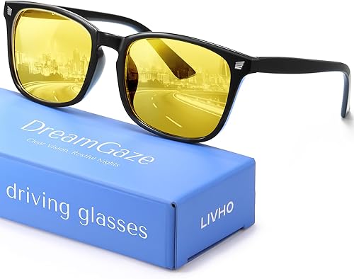 Miniatura 17 de livho Gaming Blue Light Blocking Glasses for Better Sleep, Premium Night Driving, Computer Blockers for Man & Woman B1 Negro Claro +