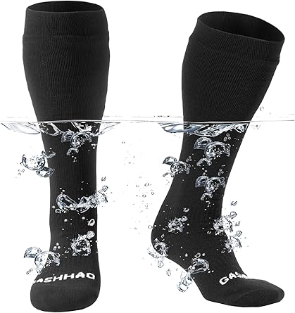 Gash Hao Waterproof Socks Hiking Gear Wading All-Weather Outdoor Sports Fishing Skiing Kayaking Camping Mens And Women
