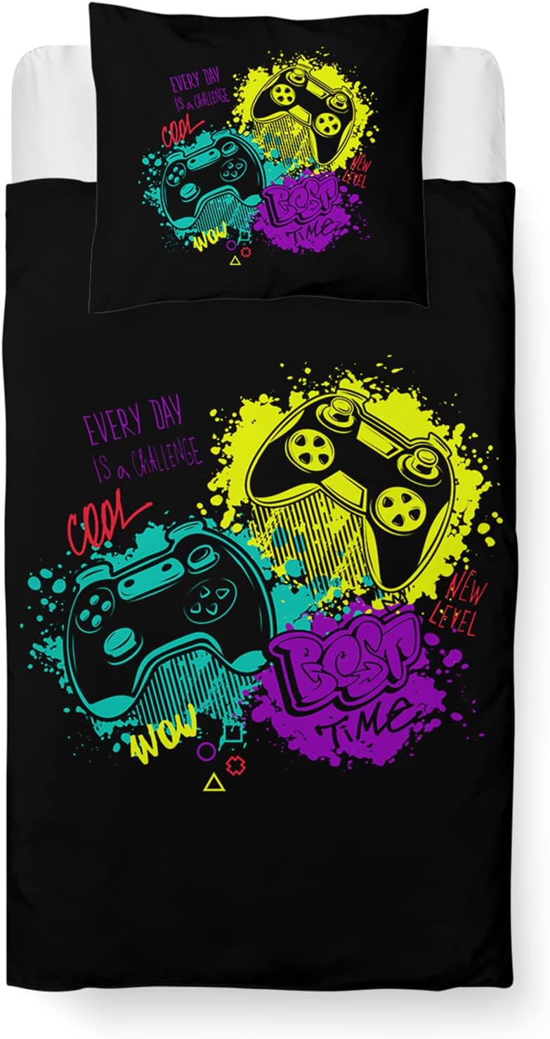 Housse De Couette 140x200 Pont Parure De Lit Imprimée 3D Avec 2 Taies D