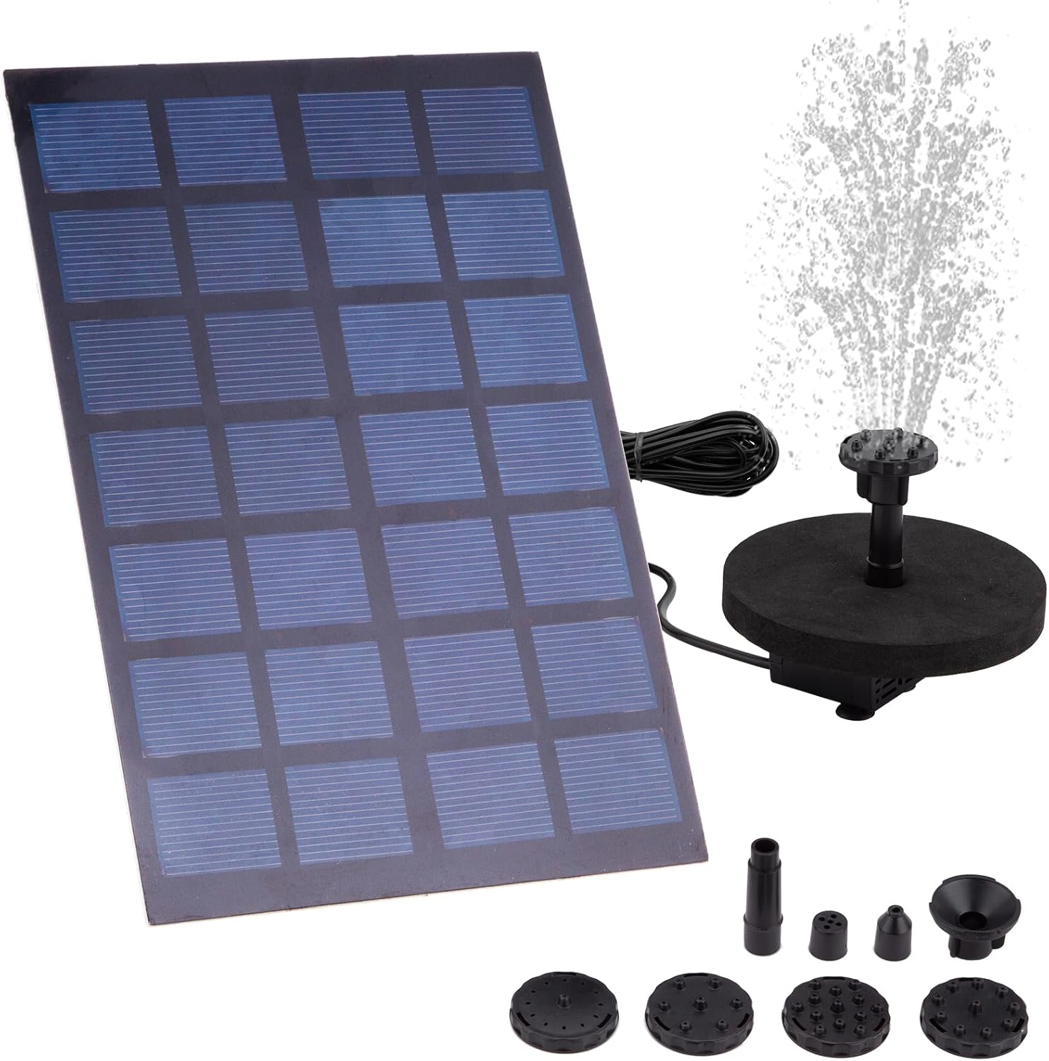 OCGIG Solar Water Pump Kit, 2.5W Outdoor Solar Powered