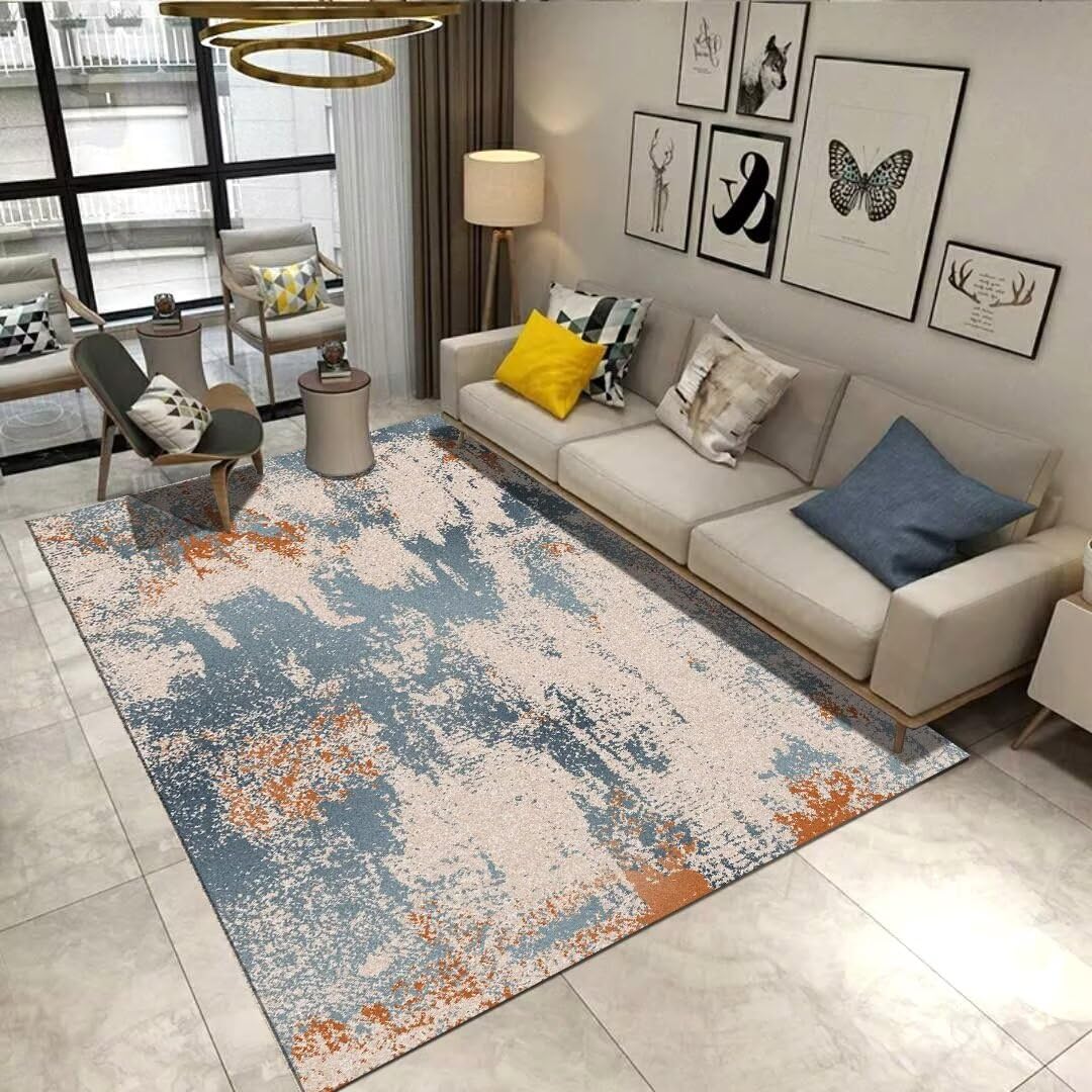 Tapis garcon gris orange tapis de chambre adulte oriental 100x160