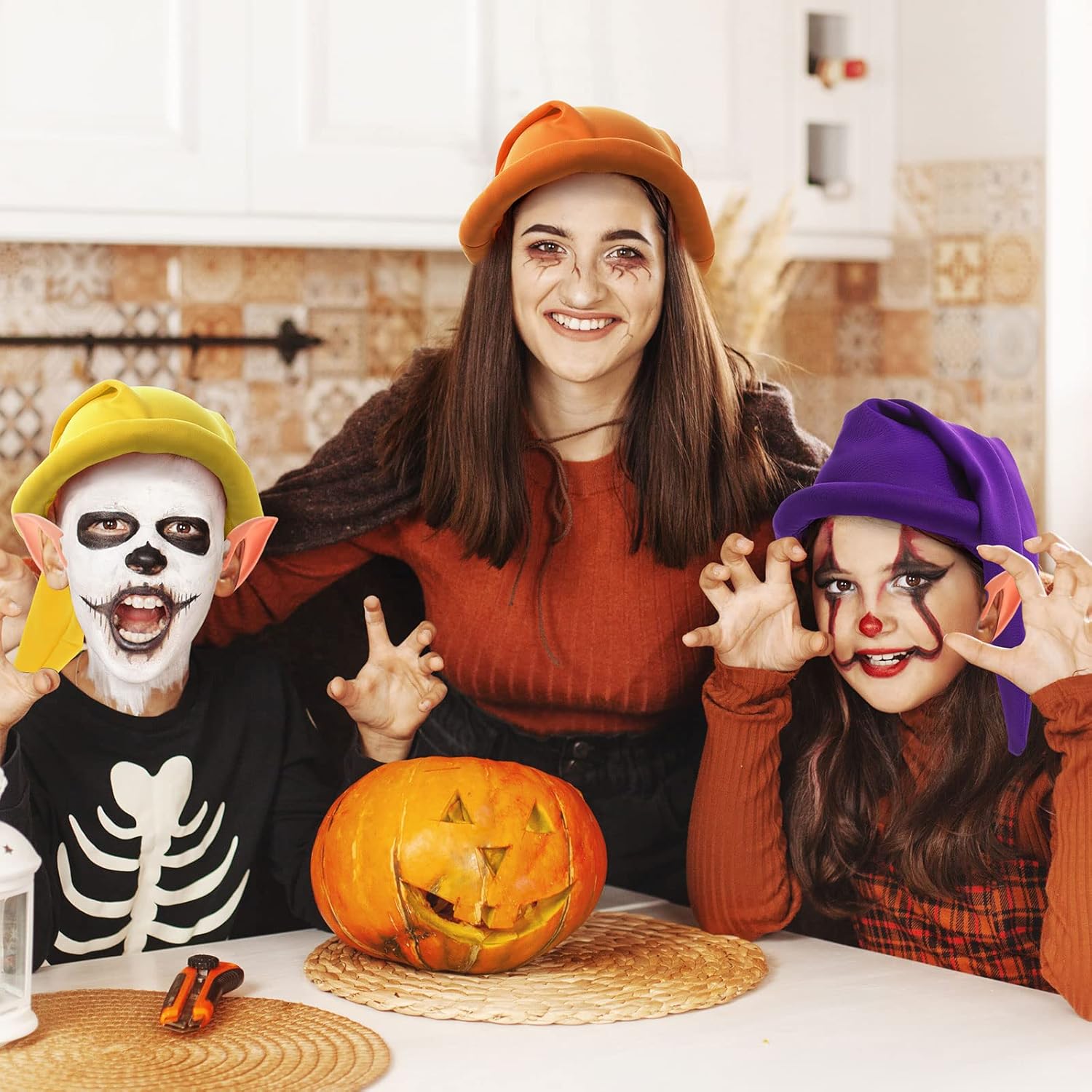 Unittype クリスマスドワーフコスチュームセット 14個 クリスマスドワーフ ノーム エルフハット 7フェアリーピクシーエルフ