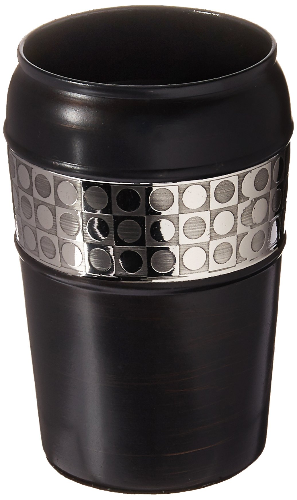 nu steel Oil Rubbed Bronze FM5H Flannel Mod Collection Bathroom, Decorative Holder, Cup for Water. Tumblers for Mouthwash-Rinsing, Metal Finish