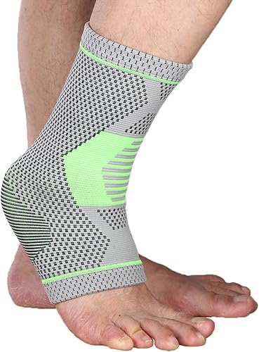 Calcetines de compresión para tobillo (1 par) - Calcetines de compresión de tobillo para fascitis plantar, soporte de arco, hinchazón de pies y