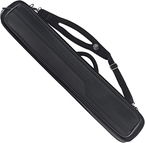 LUCASI Pro Series Pool Cue Case - Holds 4 Butts, 8 shafts, Jump Cue & More