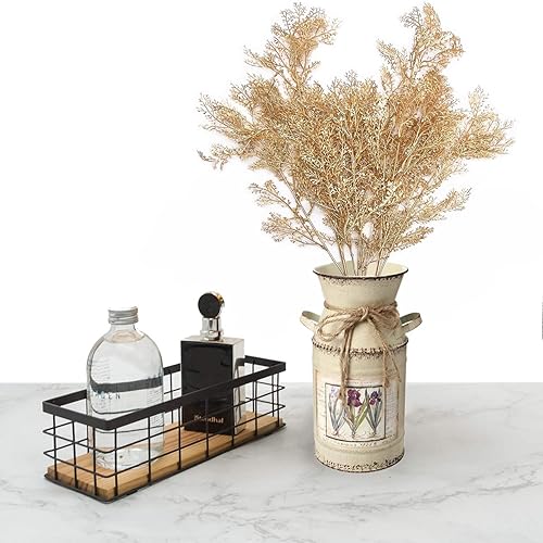 Miniatura 3 de PASYOU - Plantas artificiales para decoración navideña, cuernos falsos dorados de plástico, arbustos de hierba para interiores y exteriores, hogar,