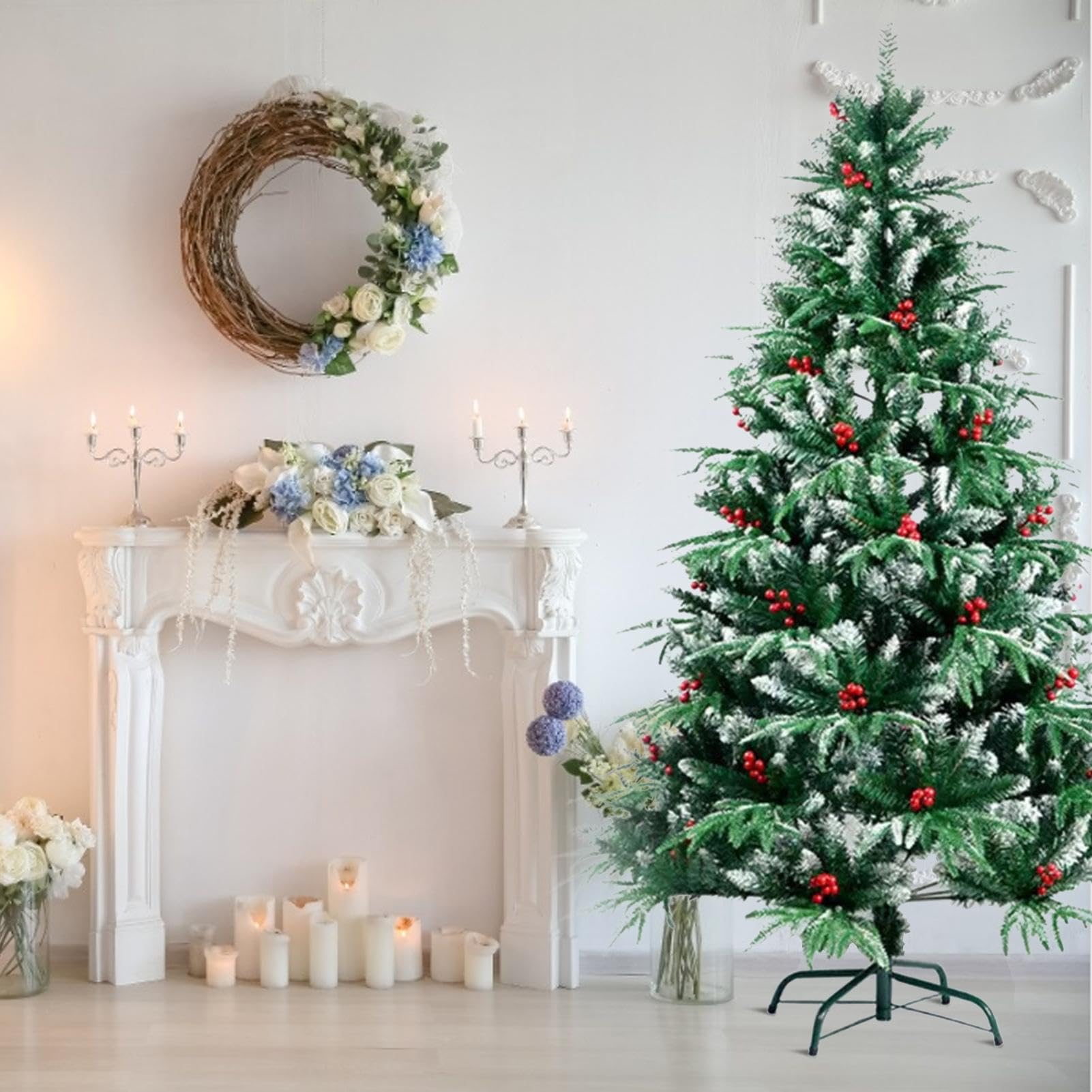 Gloreyan Support De Sapin De Noël En Métal De 40 Cm - Base