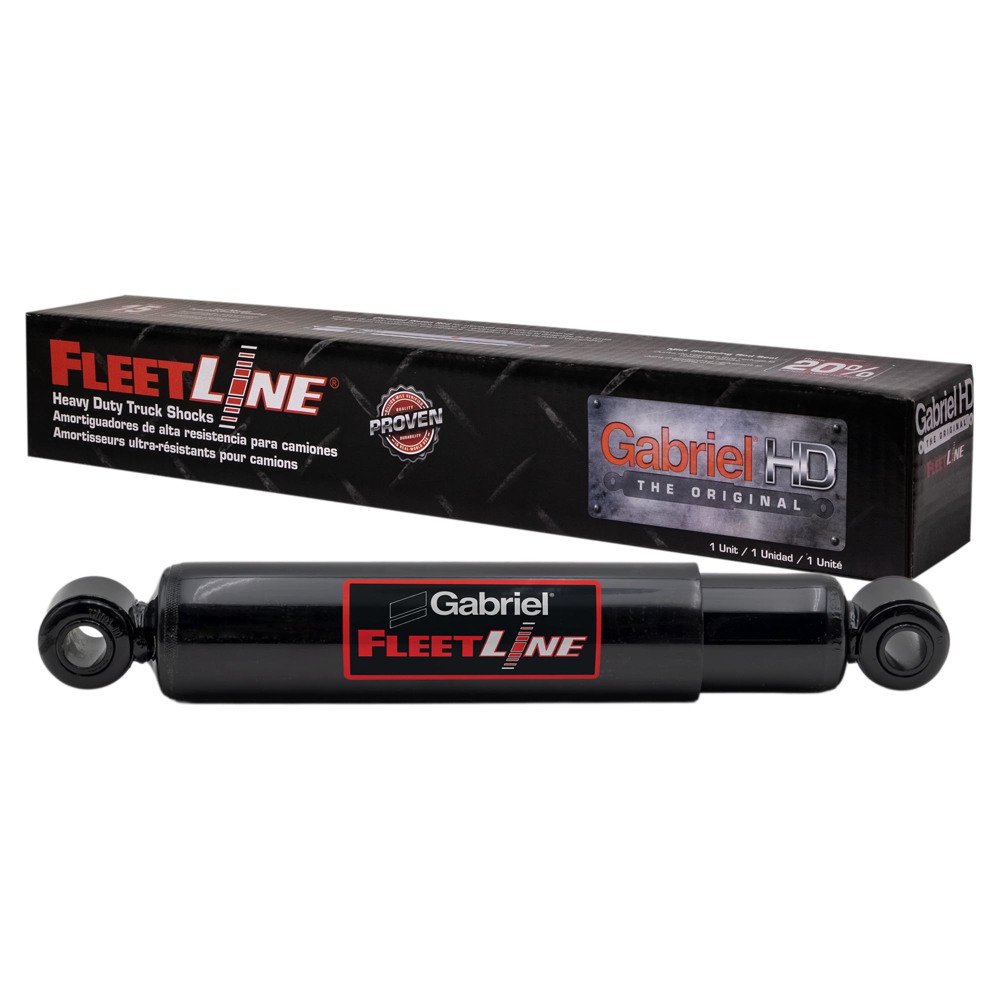 Gabriel 85058 FleetLine HD Truck Front Shocks Fits Freightliner MT45 MT55; International; Motorhomes; Thomas School Bus; Blue Bird All American; International; Pierce Fire Rescue