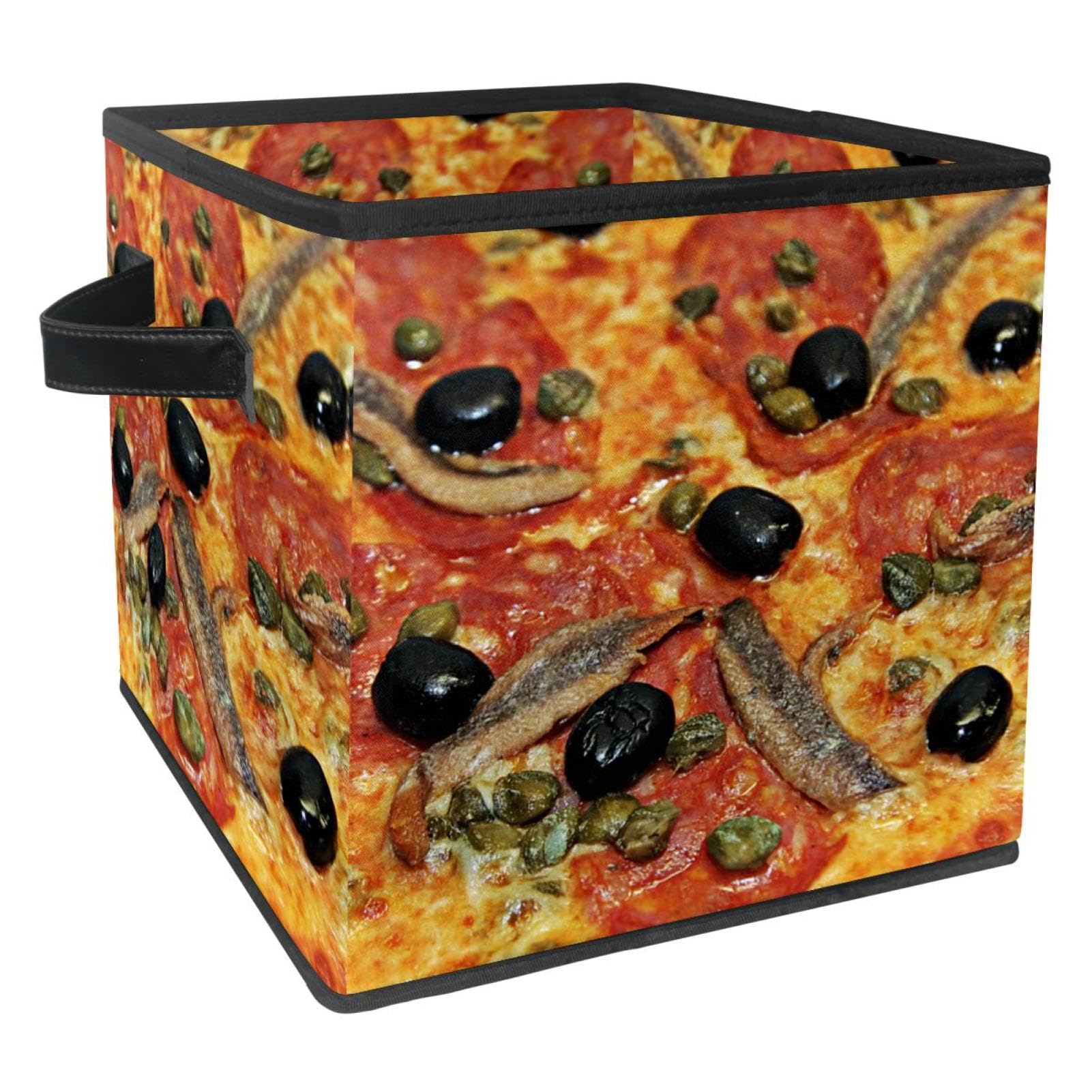 Rangement placard efficace avec cette boîte pliable tissu pizza