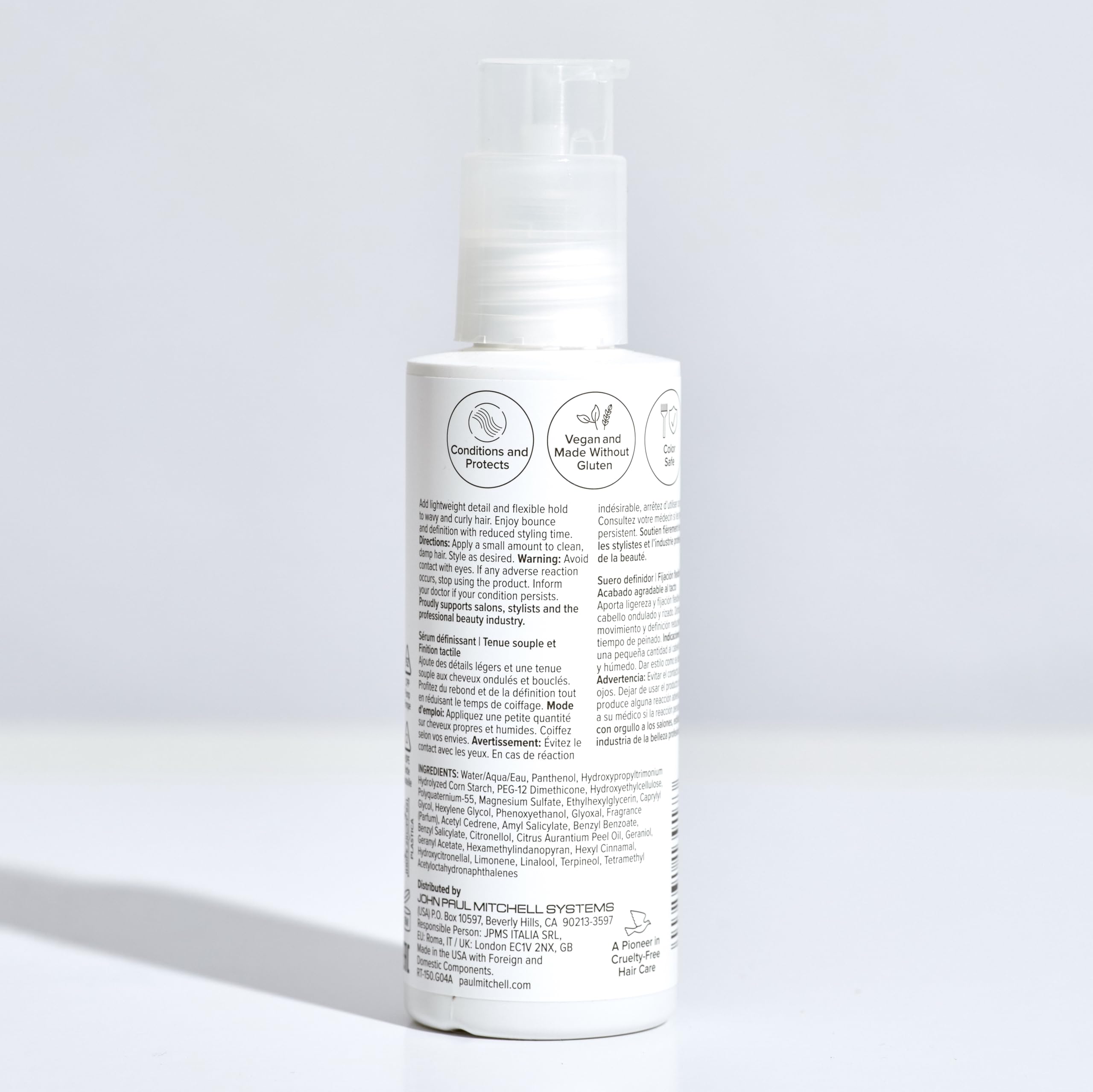 Paul Mitchell Round Trip Defining Serum, Flexible Hold, Touchable Finish, For Curly + Wavy Hair, 5.1 fl. oz