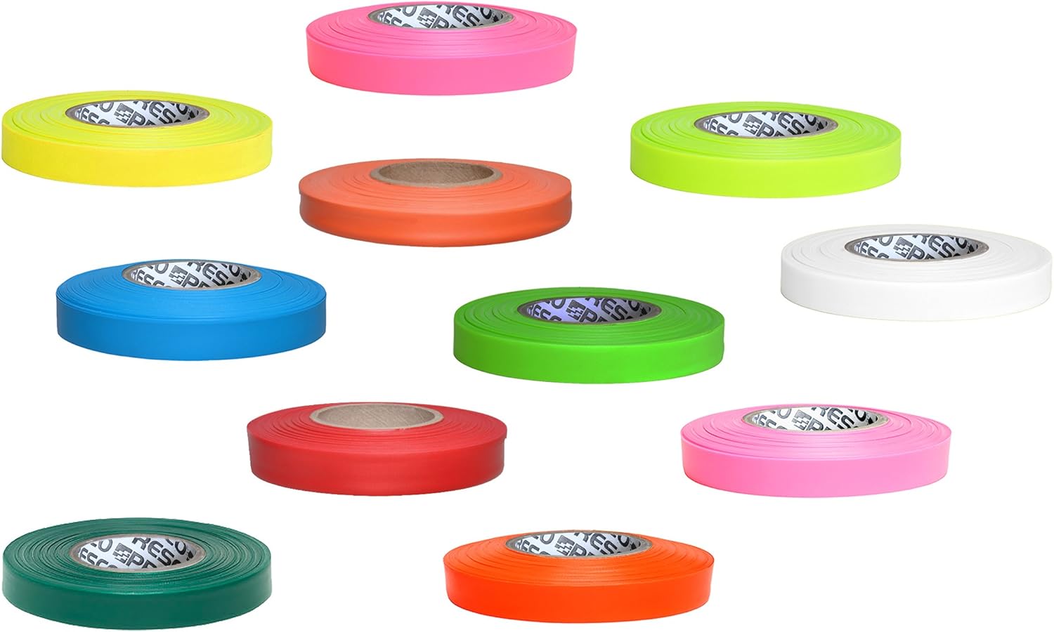 [NO ADHESIVE] Presco Nursery Roll Flagging Tape: 1/2 in. x 300 ft. (Red)