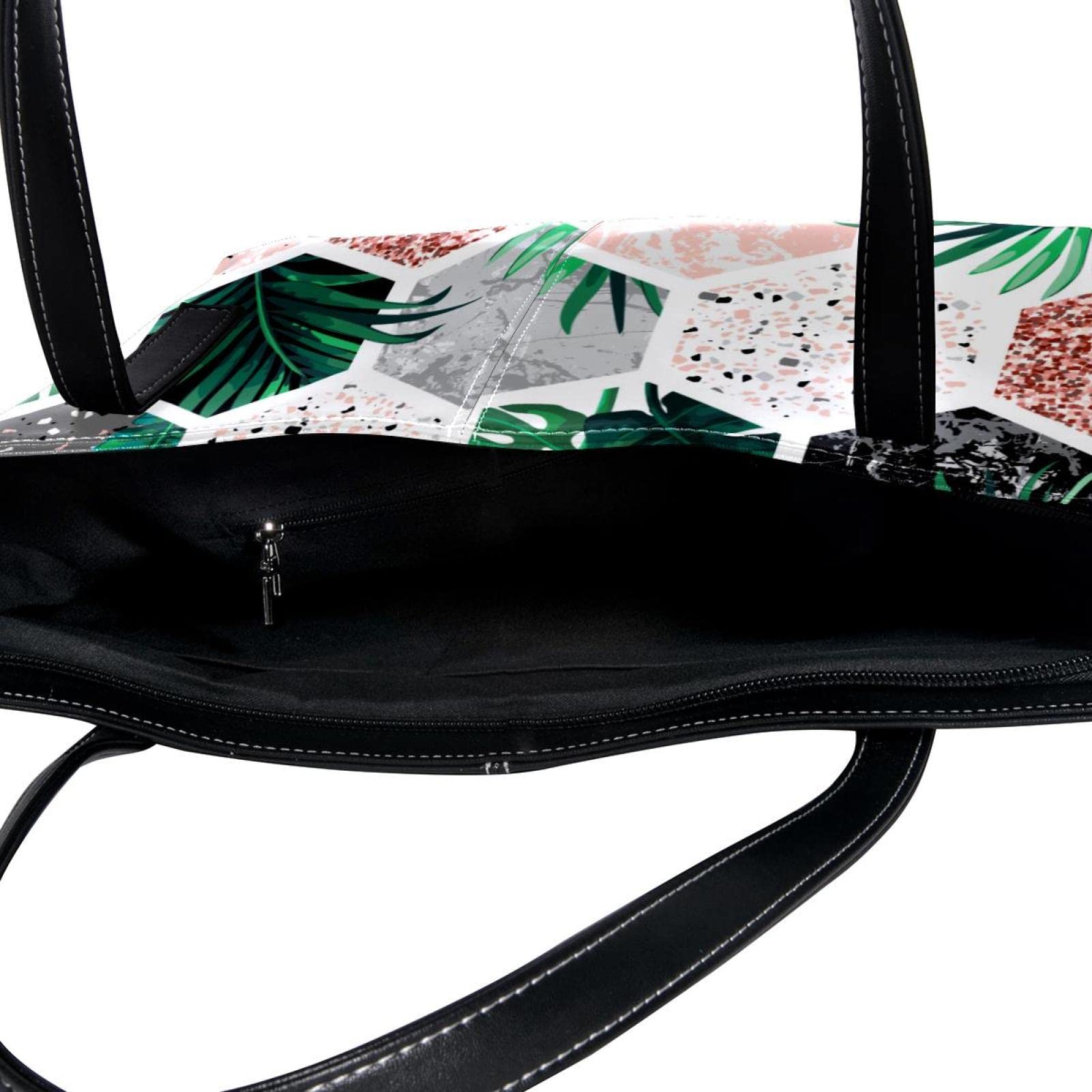 Bolso de mano con diseño geométrico de plantas hexagonales, ligero, casual, para la escuela, para profesores, Varios colores