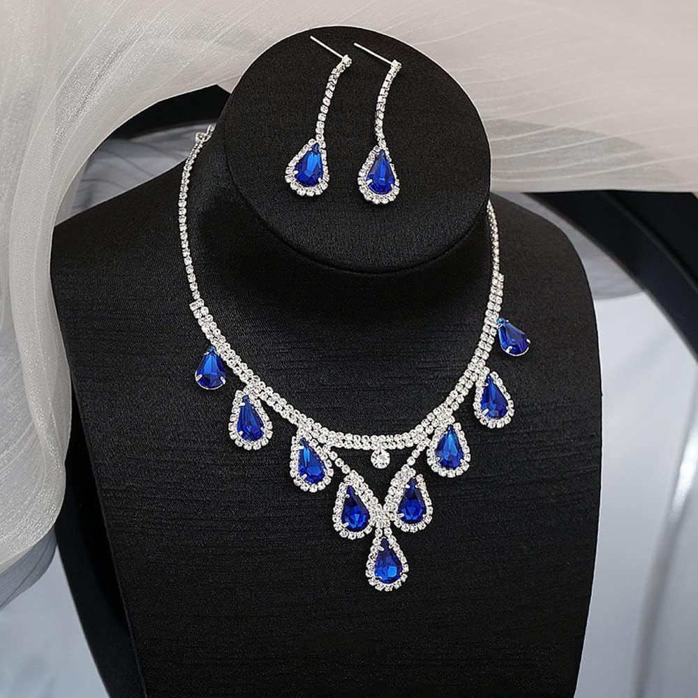 Set Gioielli QKEPCY Foglia Intrecciata Con Perla E Cristalli - Collana E Orecchini Placcati Oro, Eleganti E Brillanti