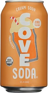 Cove Soda Cream Soda Flavor, 12-Pack - Probiotic Soda