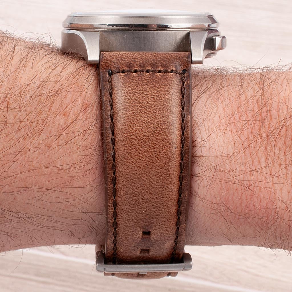 StrapHabit Horween Chromexcel Leather Watch Strap - Quick Release Watch Band Replacement - for Men and Women 20mm 22mm