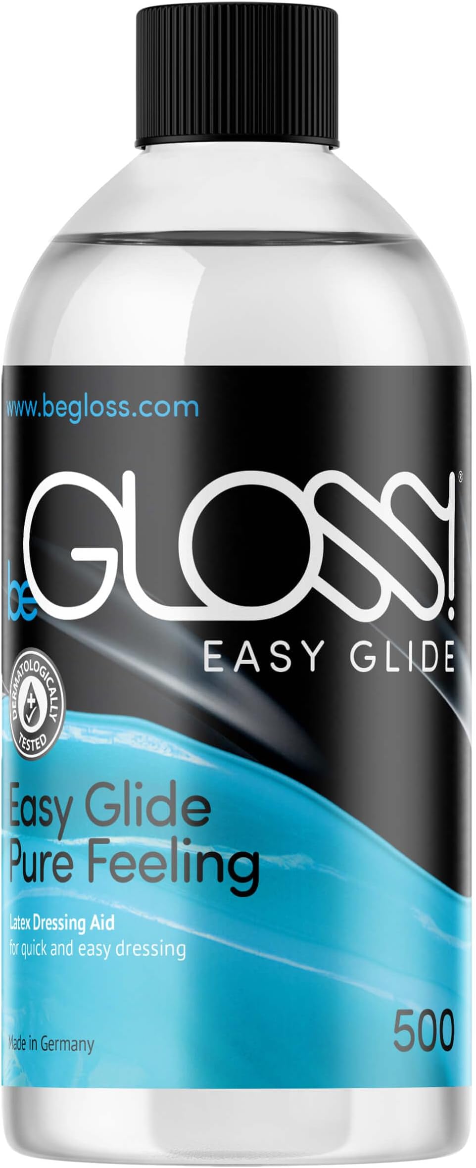 Easy Glide - 500 ml - Easy Glide - Pure Feeling - Slip into Rubber & Latex Garments Fast and Easy with Our Lubricant Latex Dressing aid.