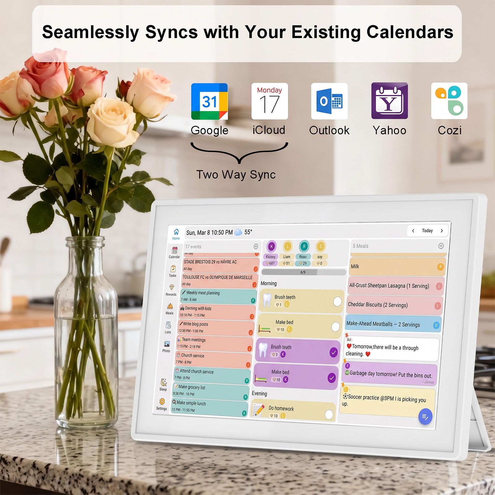Digital Wall Calendar - Touch Screen & WiFi -2