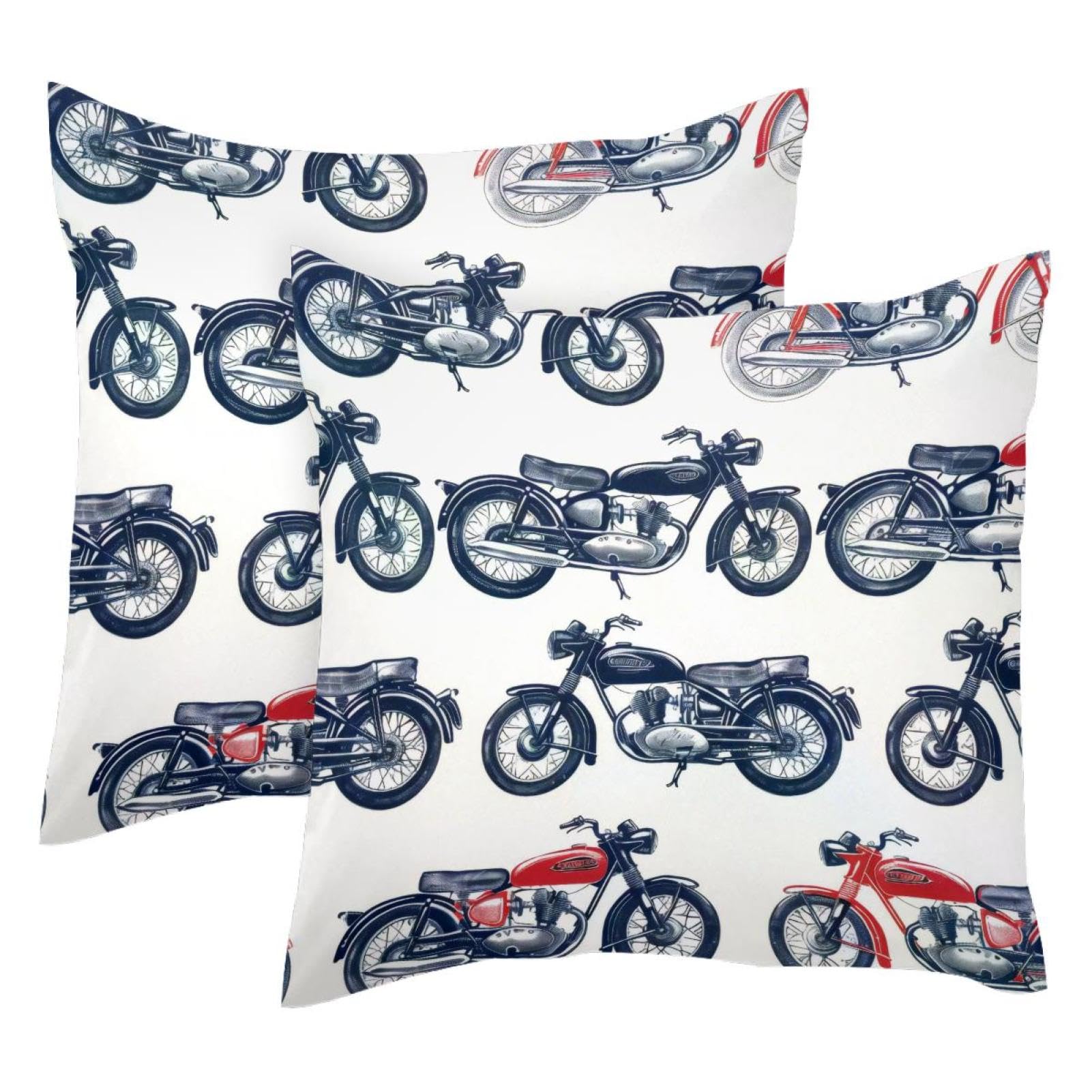 Housse de coussin 50x50 velours motif moteur résistant pour protéger et embellir vos canapés